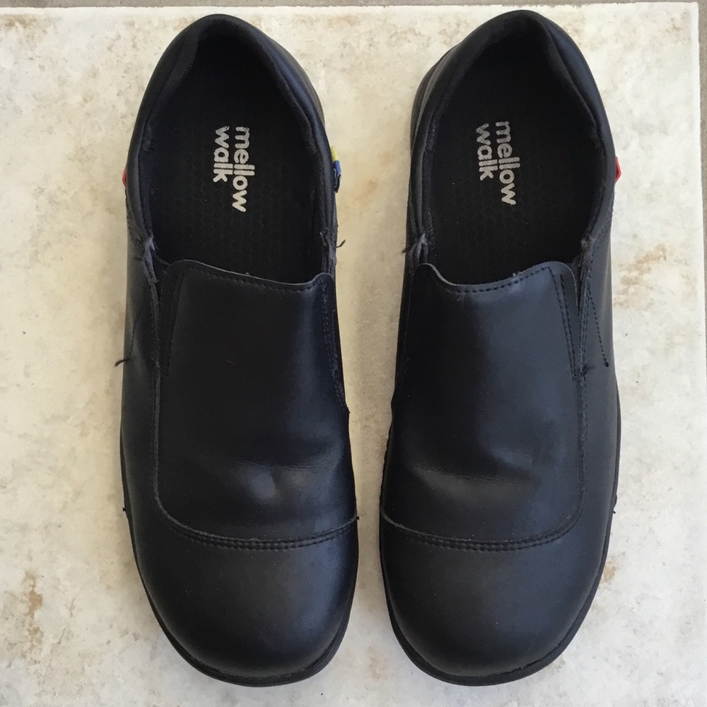 Women’s Safety Black Slip-On Comfort Shoes - size 9